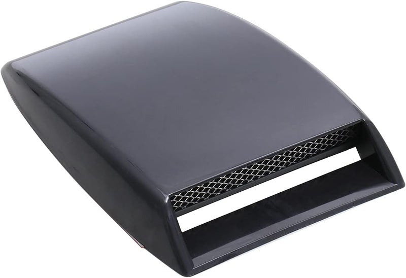 VORCOOL Universal Car Hood Scoop Sport Racing Air Flow Intake Turbo Bonnet Hood Vent Grille Cover (Black) - Image 1